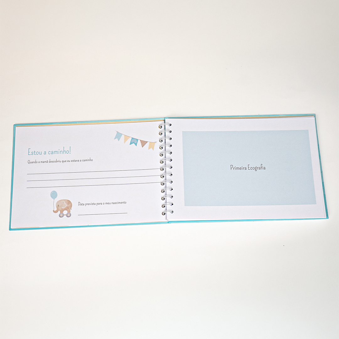 Coelhinho Azul - Álbum do 1º Ano do Bebé - Menino