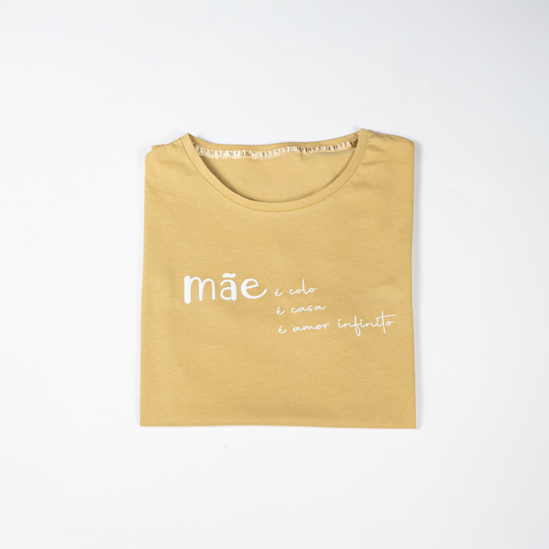 T-Shirt Dia da Mãe - Cor Bege