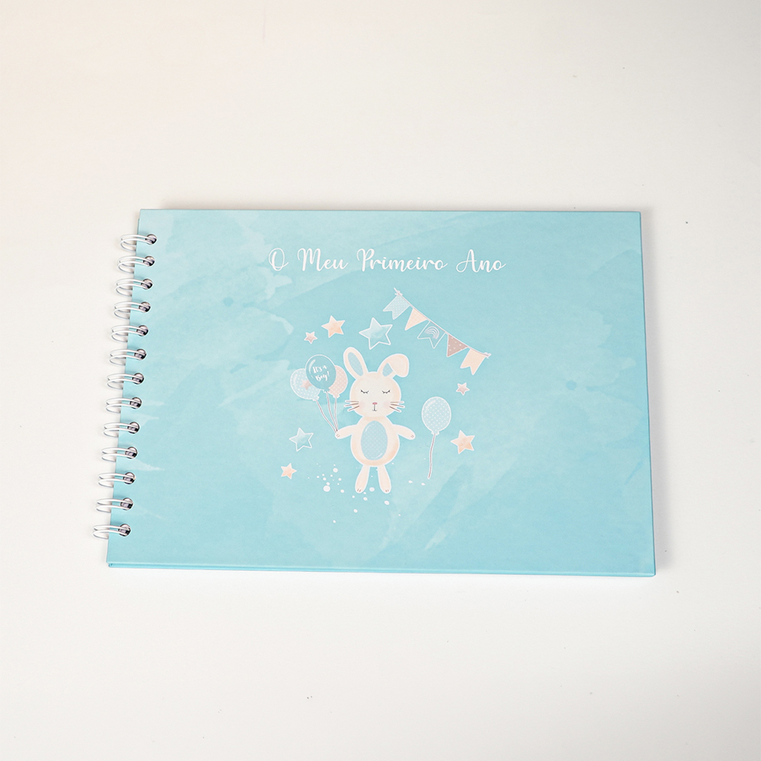 Coelhinho Azul - Álbum do 1º Ano do Bebé - Menino