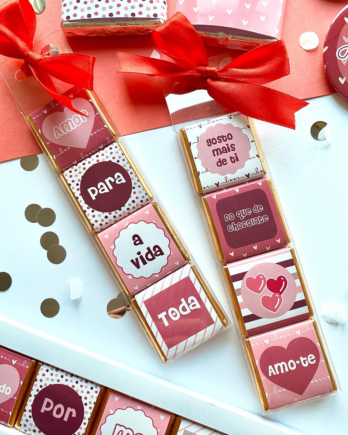 Chocolates Napolitanas Dia dos Namorados "Amor para a vida toda"