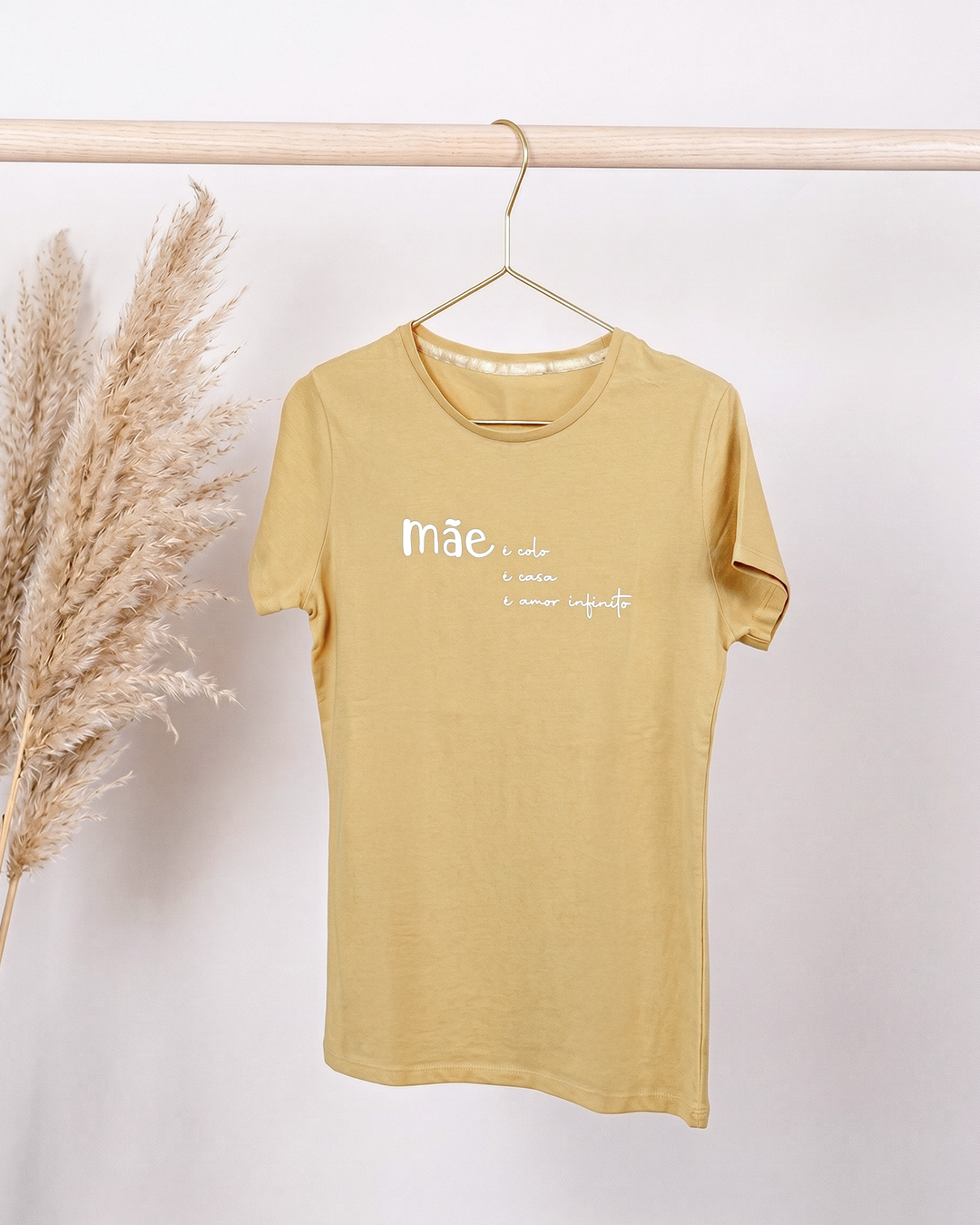 T-Shirt Dia da Mãe - Cor Bege