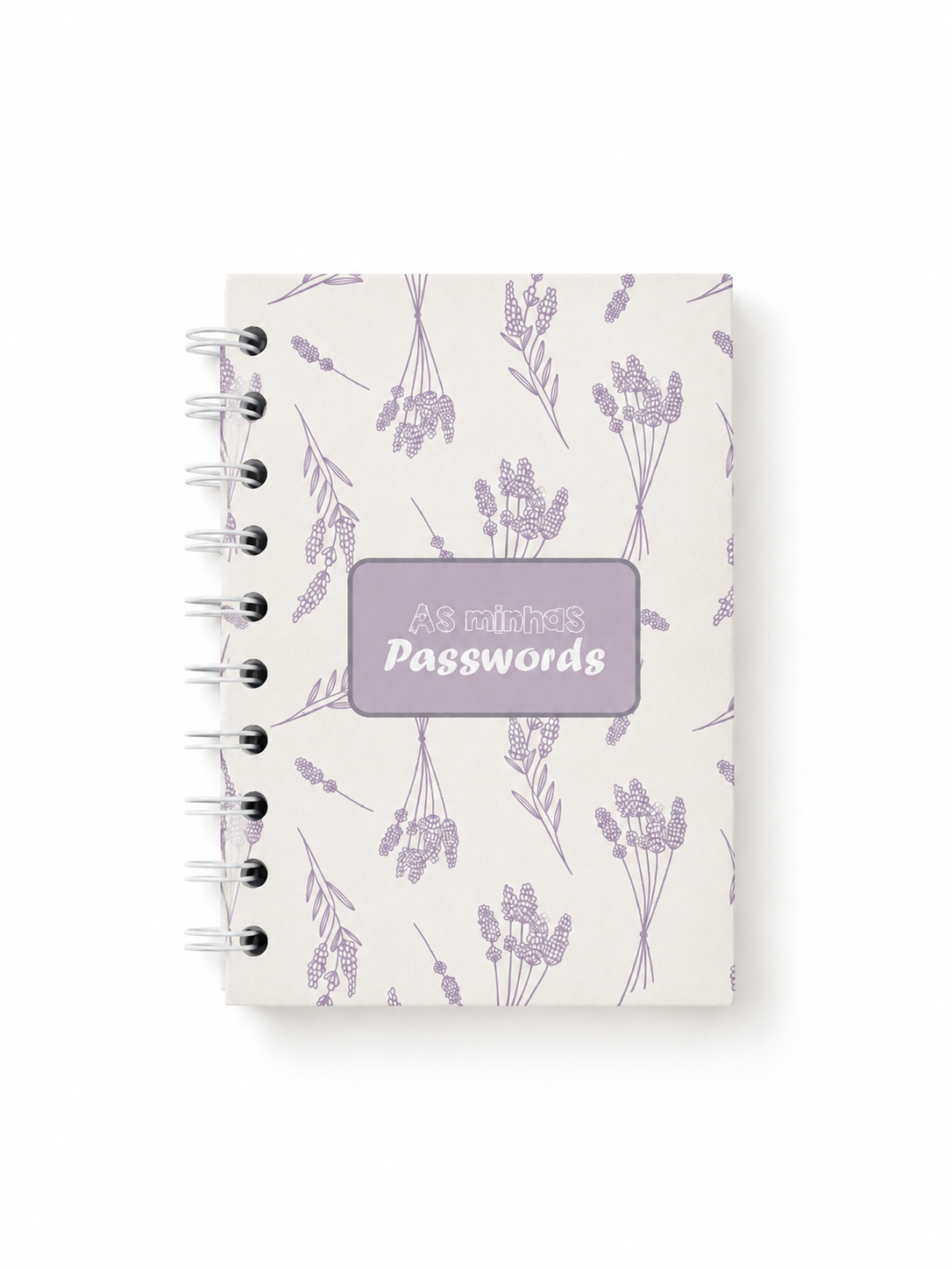 Caderno Passwords - Lavanda