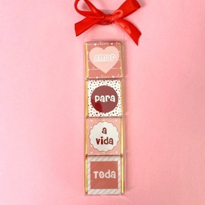 Chocolates Napolitanas Dia dos Namorados "Amor para a vida toda"
