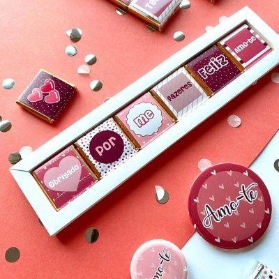 Caixa de Chocolates Dia dos Namorados