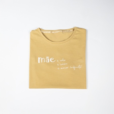 T-Shirt Dia da Mãe - Cor Bege