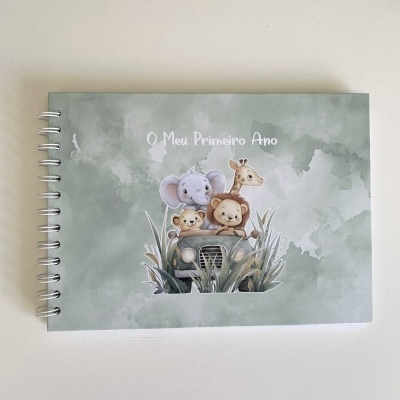 Amigos na Selva - Álbum do 1º Ano do Bebé - Menino