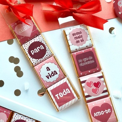 Chocolates Napolitanas Dia dos Namorados "Amor para a vida toda"