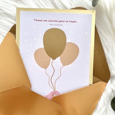 Convite para Madrinha ou Padrinho - Raspadinha