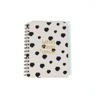 Notebook "Ideias, planos e sonhos"