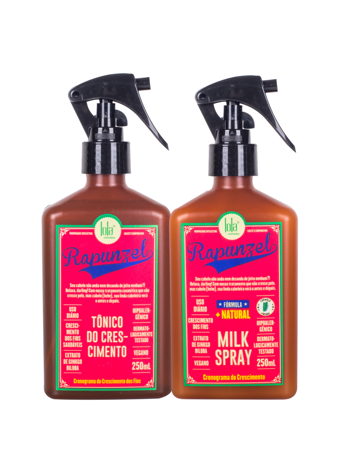Kit Lola Rapunzel Tónico Spray 250ml + Milk Spray 250ml