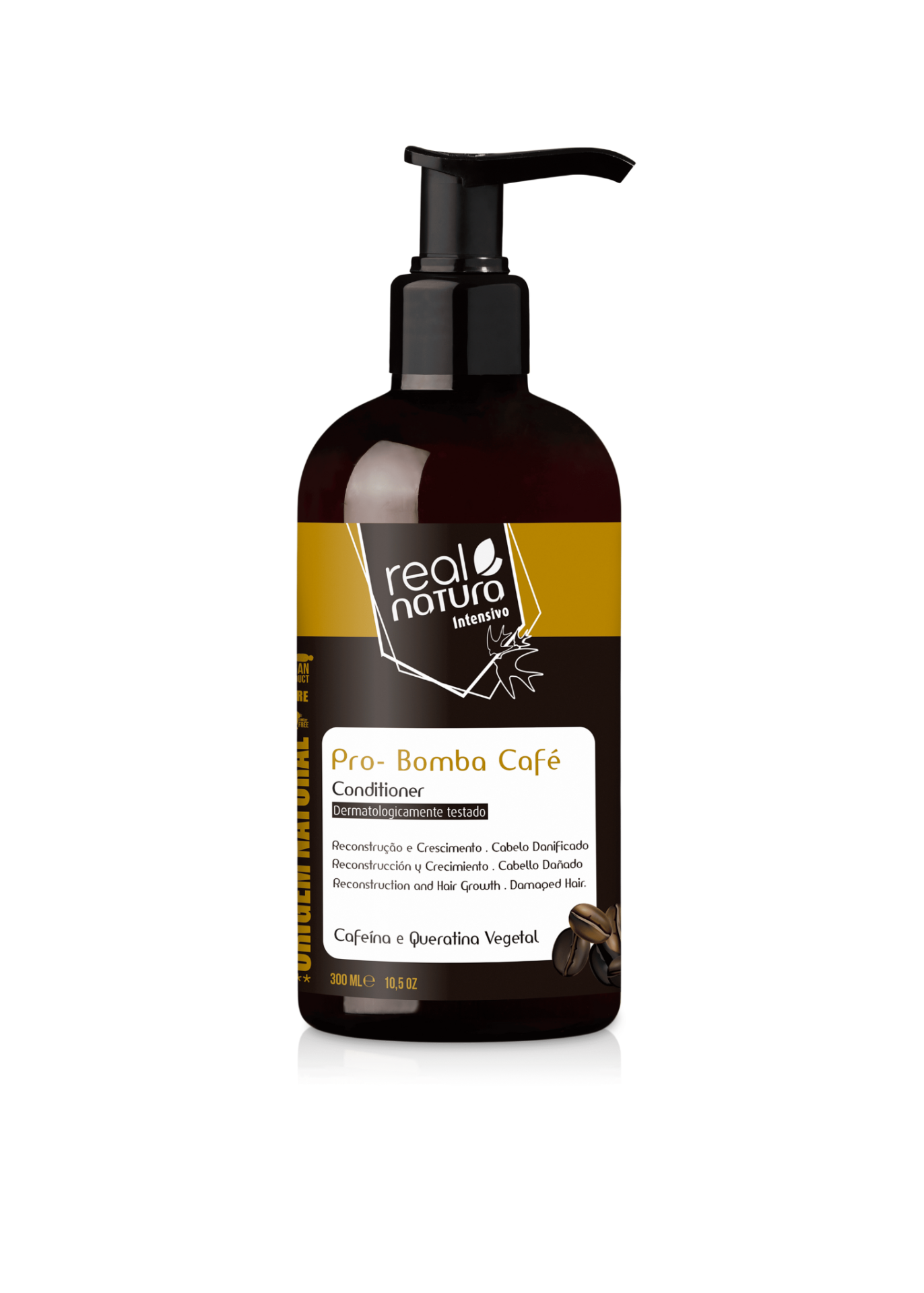 Real Natura Condicionador Sem Sal Pro-Reparação Bomba Café 300ml