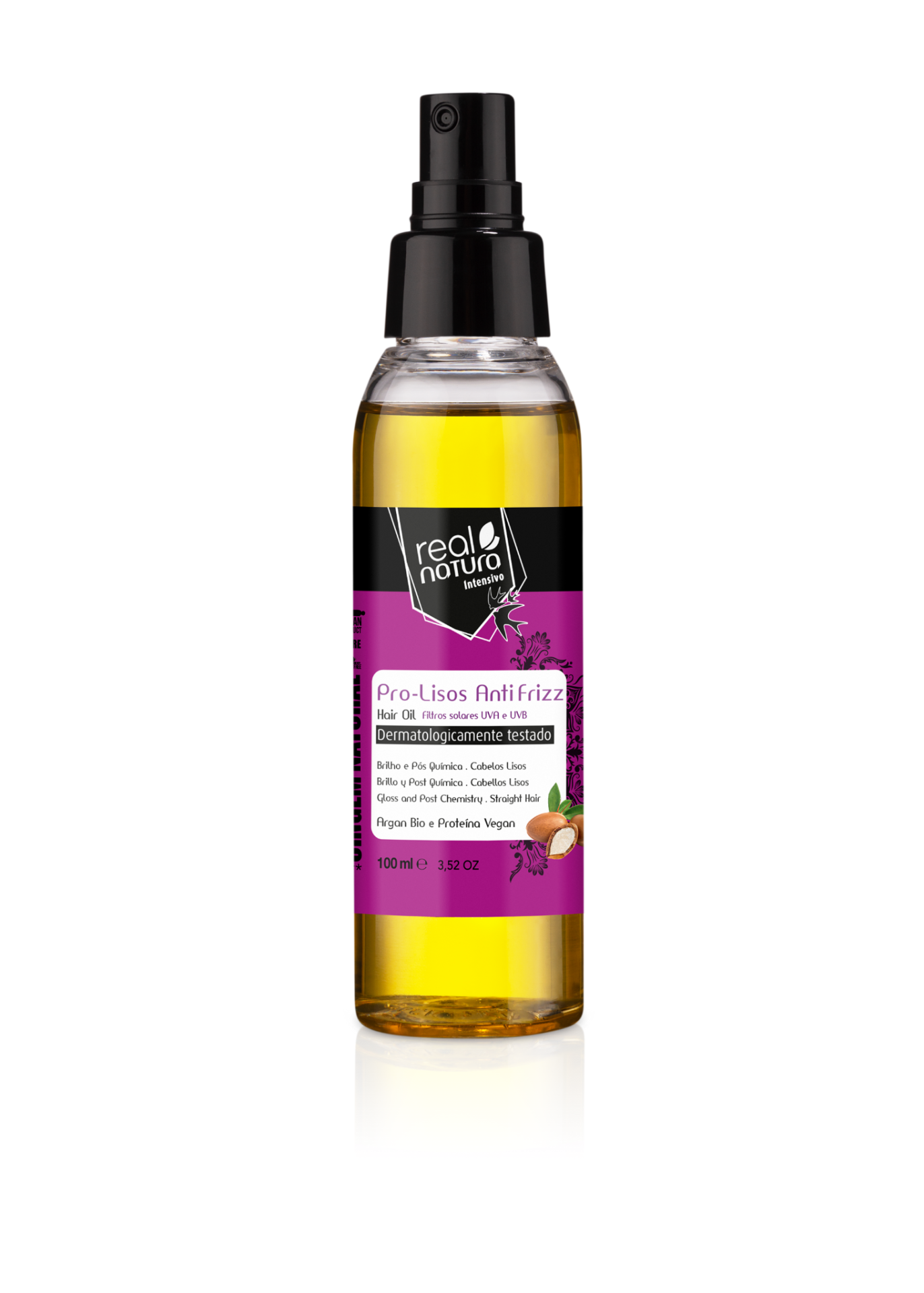 Real Natura Óleo Capilar Pro-Lisos Anti Frizz Argan 100ml