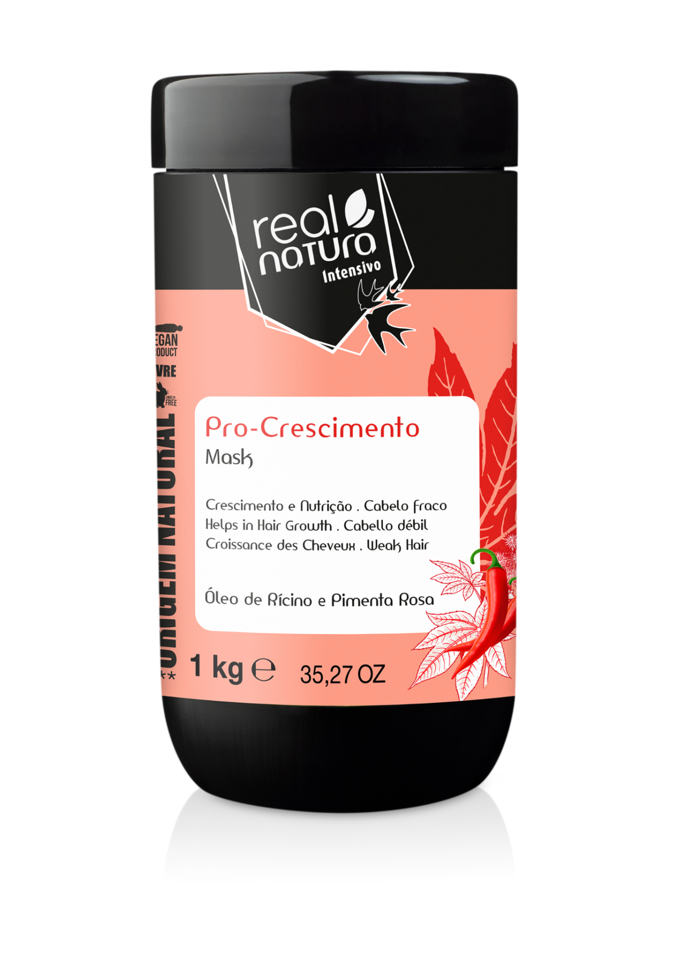 REAL NATURA MÁSCARA SEM SAL PRO-CRESCIMENTO 1KG