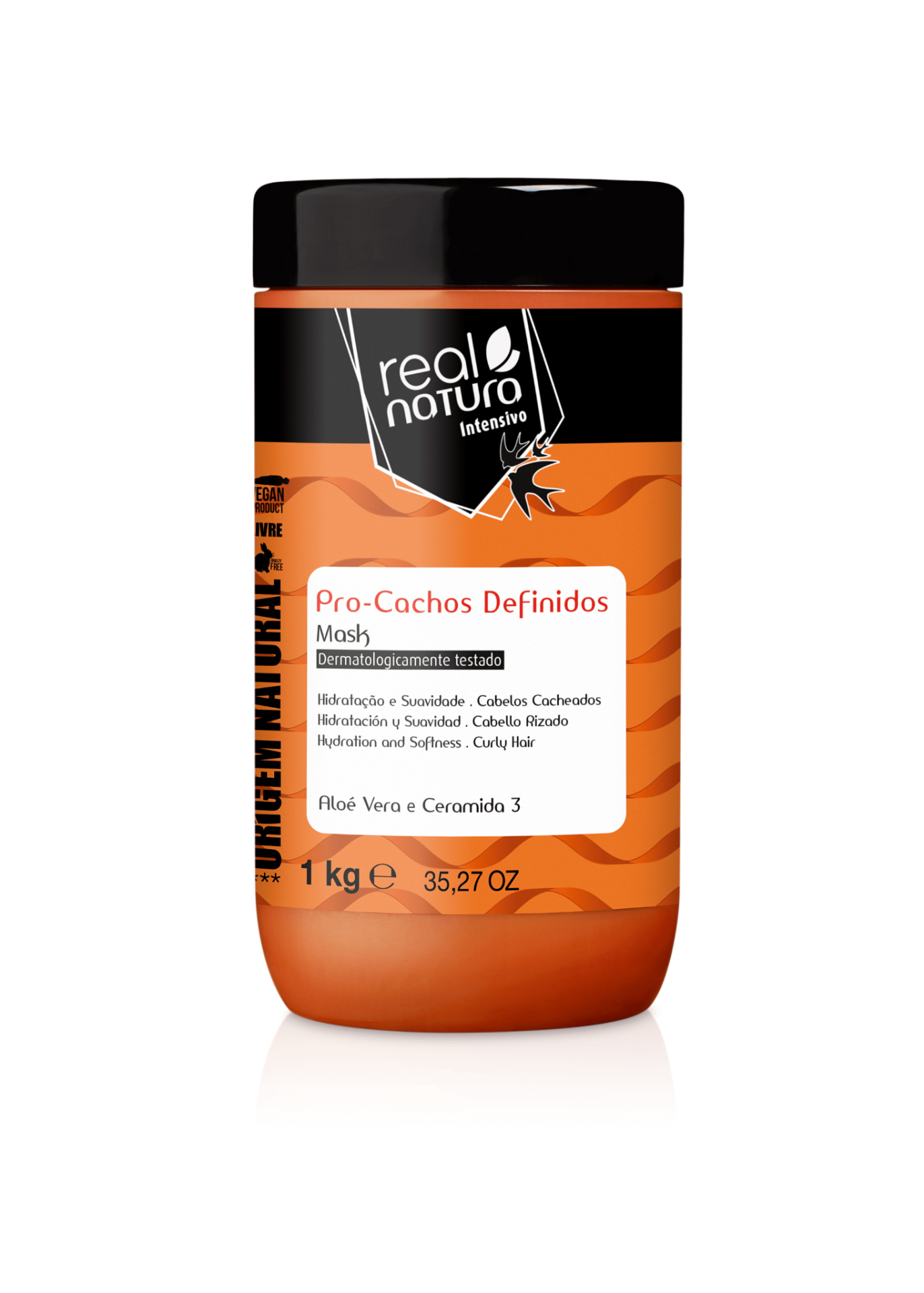 Real Natura Máscara Sem Sal Pro-Cachos Definidos 1kg