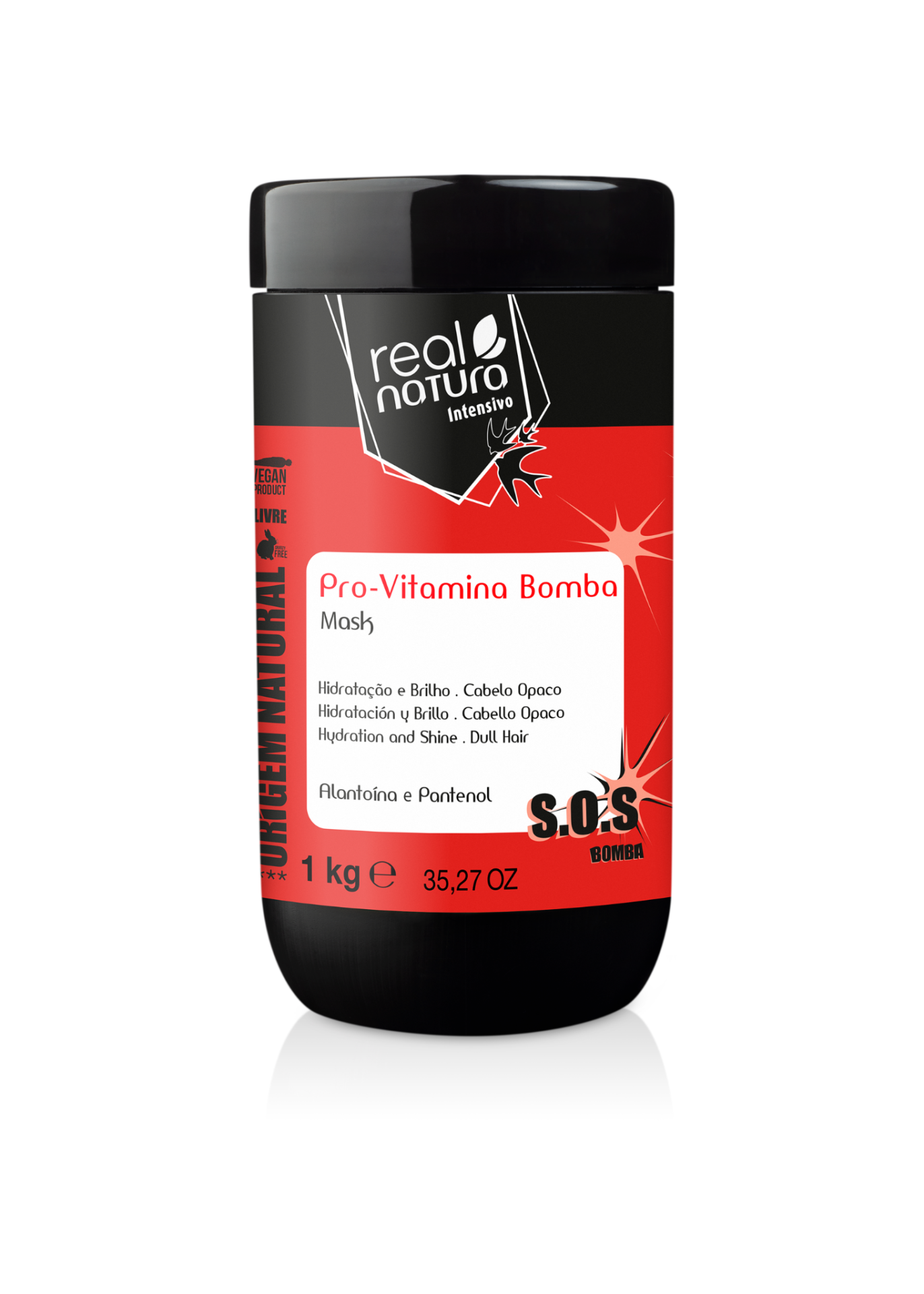 Real Natura Máscara Sem Sal Pro-Vitamina Bomba 1kg