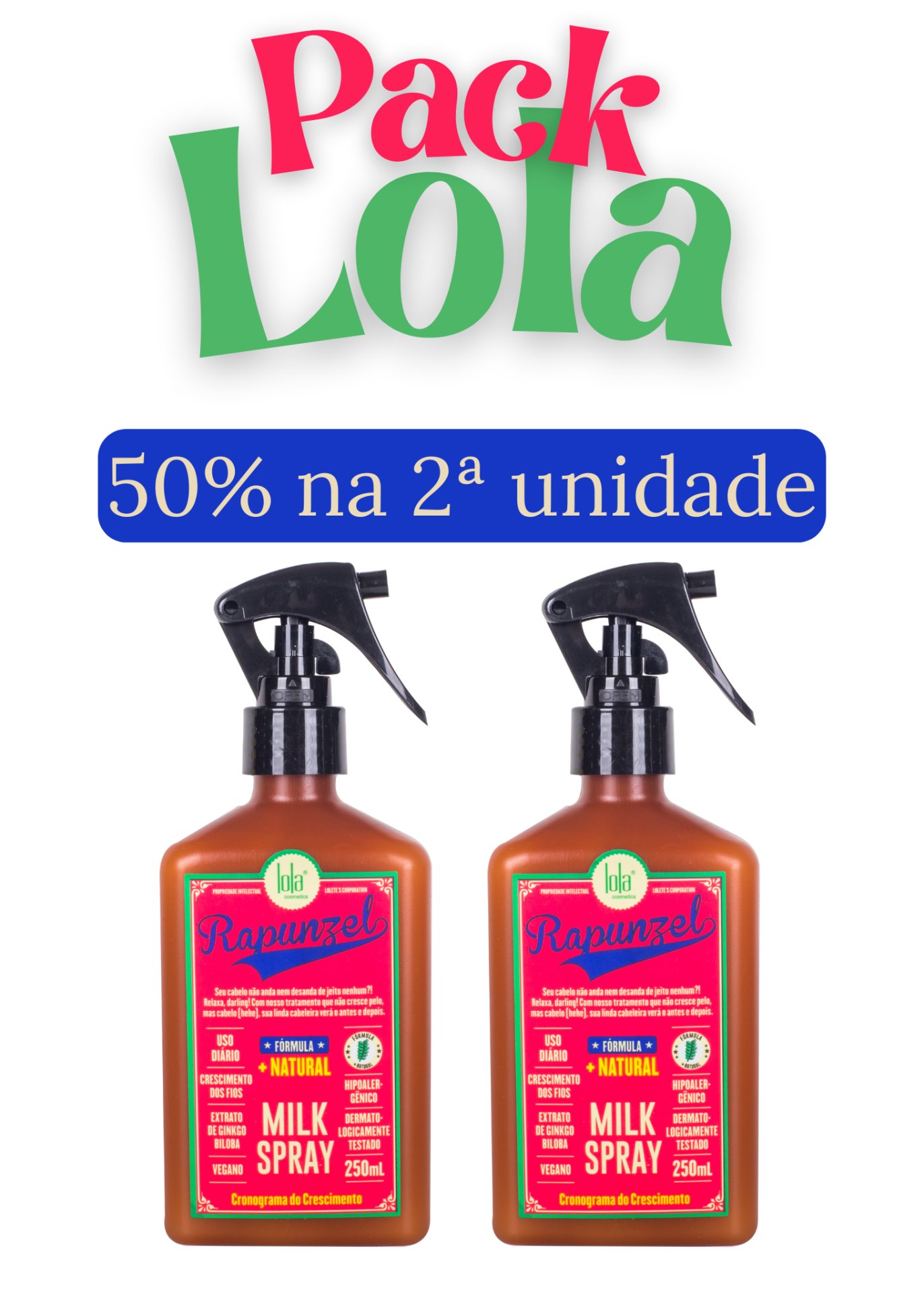 Pack Lola Rapunzel Milk Spray 250ml