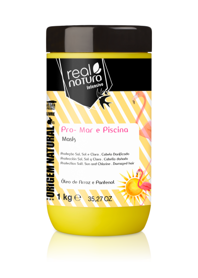 Real Natura Máscara Sem Sal Pro-Mar & Piscina 1kg
