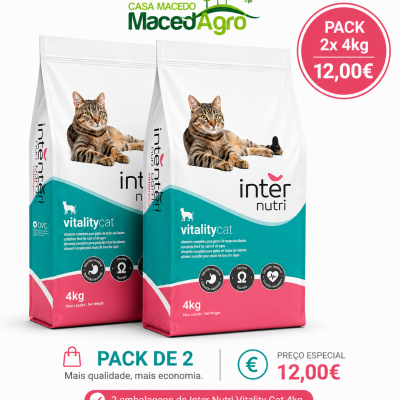 Pack 2x Ração Inter Nutri Gato 4 kg