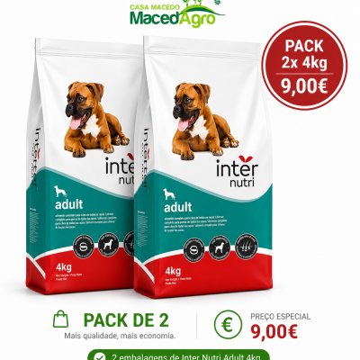 Pack 2x Inter Nutri cão 4kg