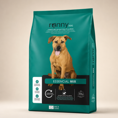 Ração Ronny Dog Essencial Mix 20 kg