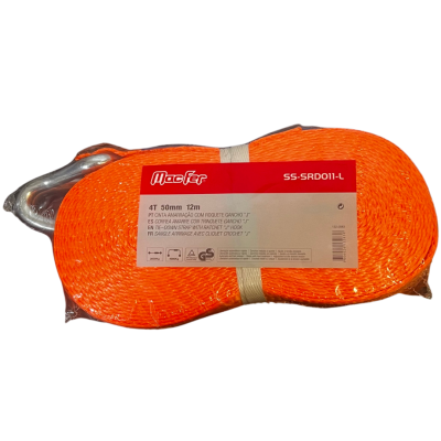 Cinta Amarração Com Roquete Gancho "J" 4T 12m