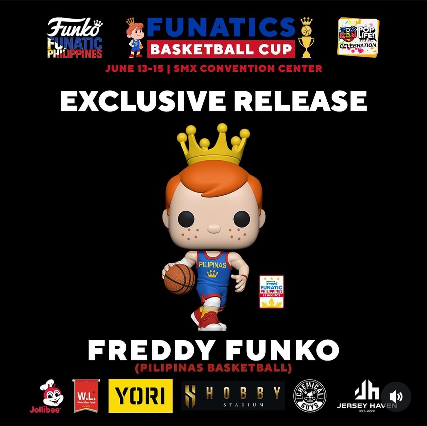 Freddy Funko PH Hoops Freddy LE 1000PCS Toy Con exclusive