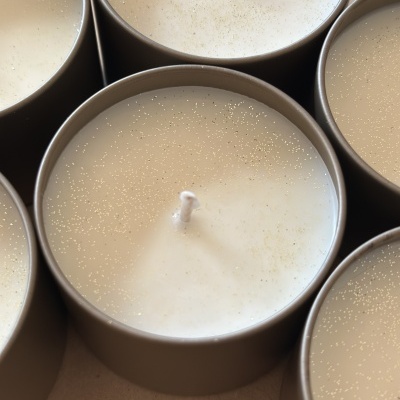 Vela em lata - Feliz Natal