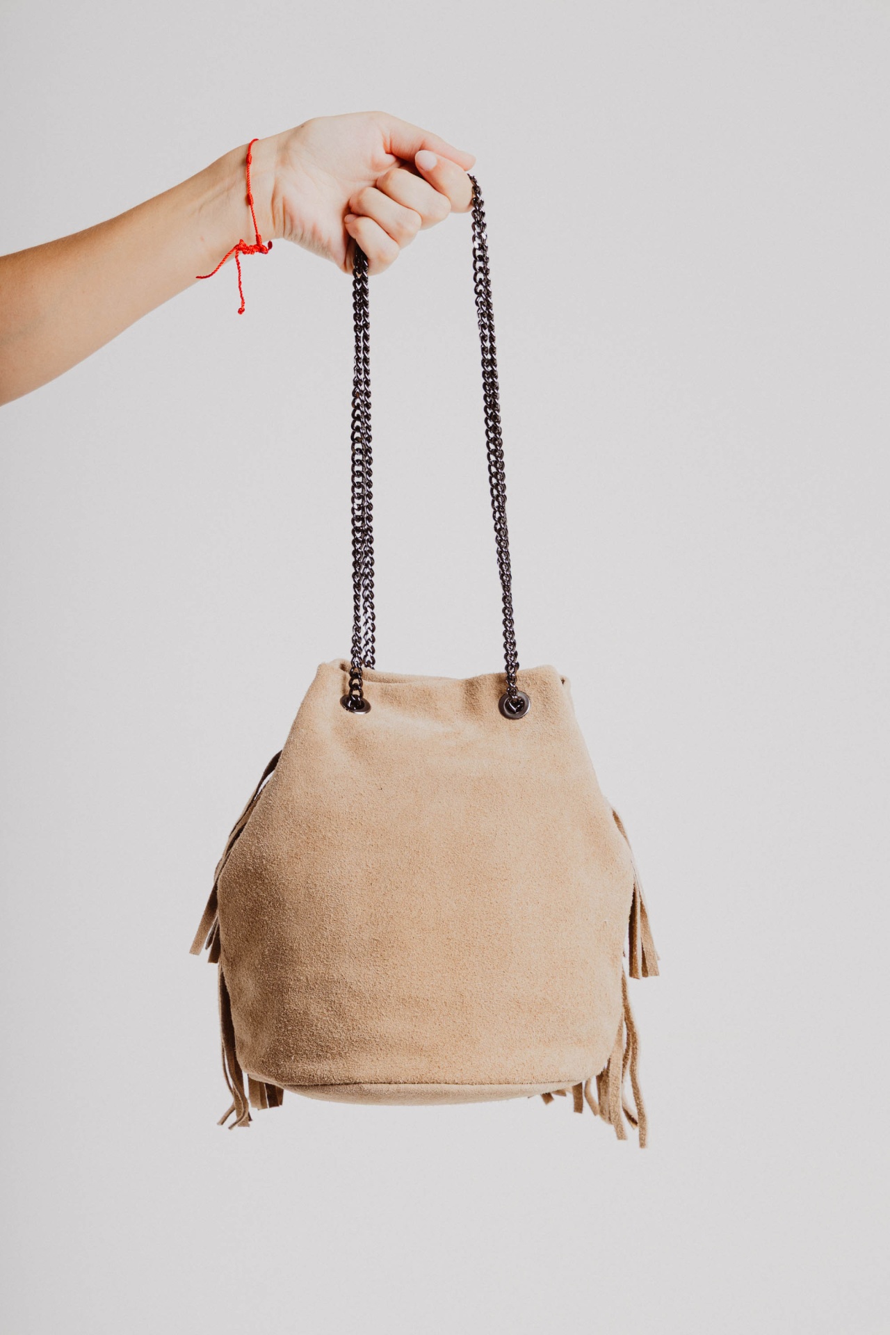 Mala Bucket Camurça