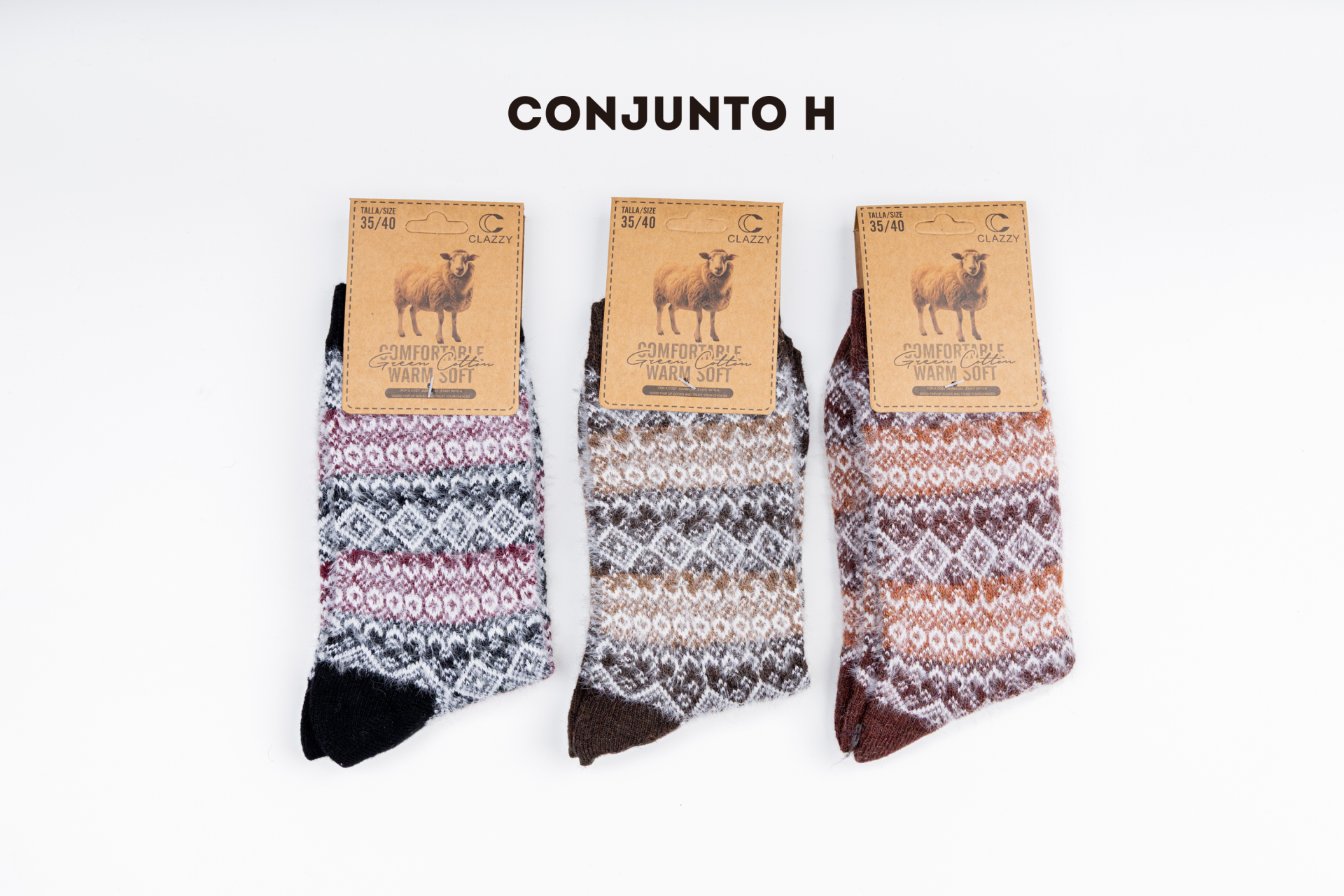 Meias de lã – Pack 3 Pares