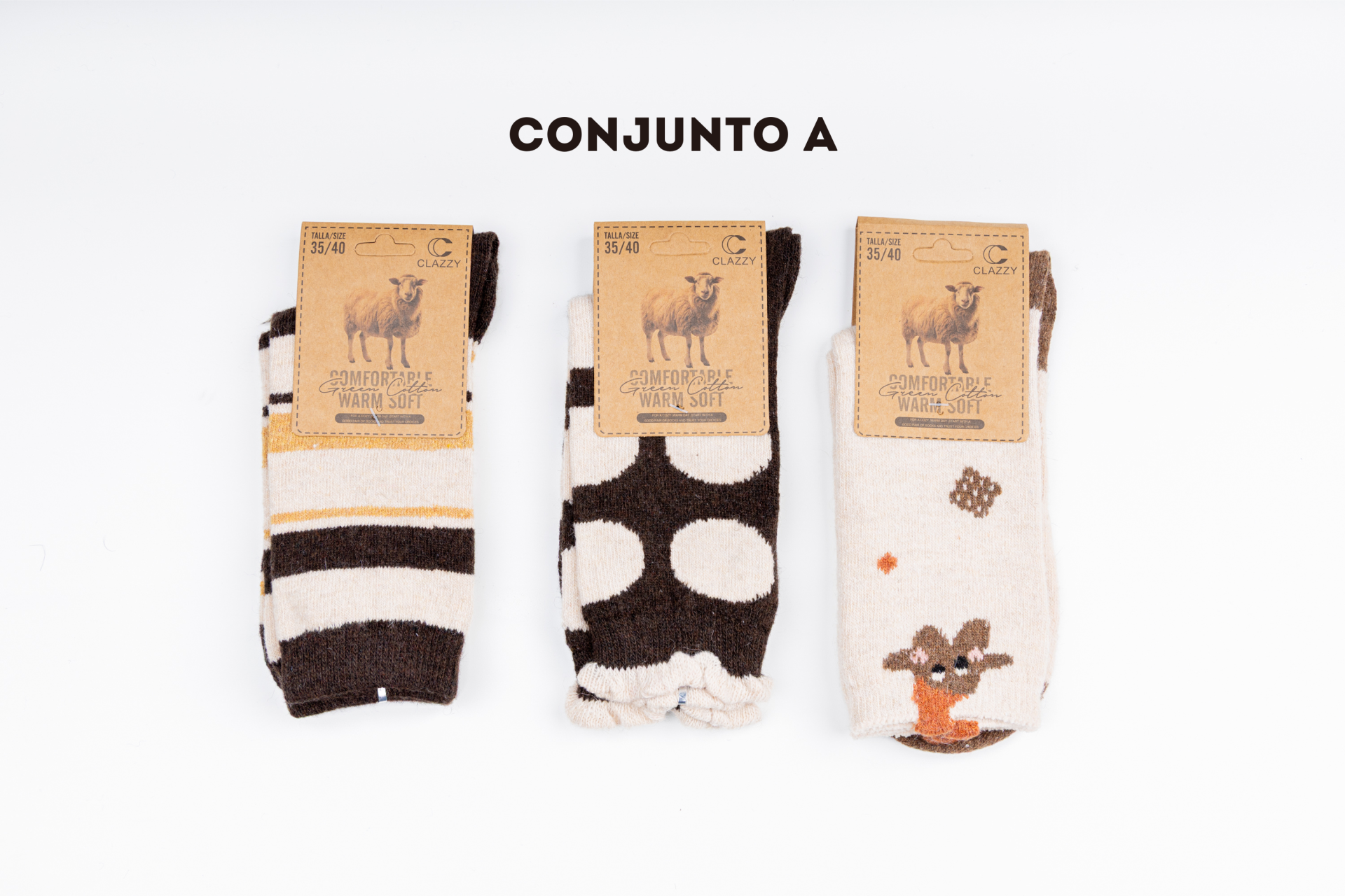 Meias de lã – Pack 3 Pares