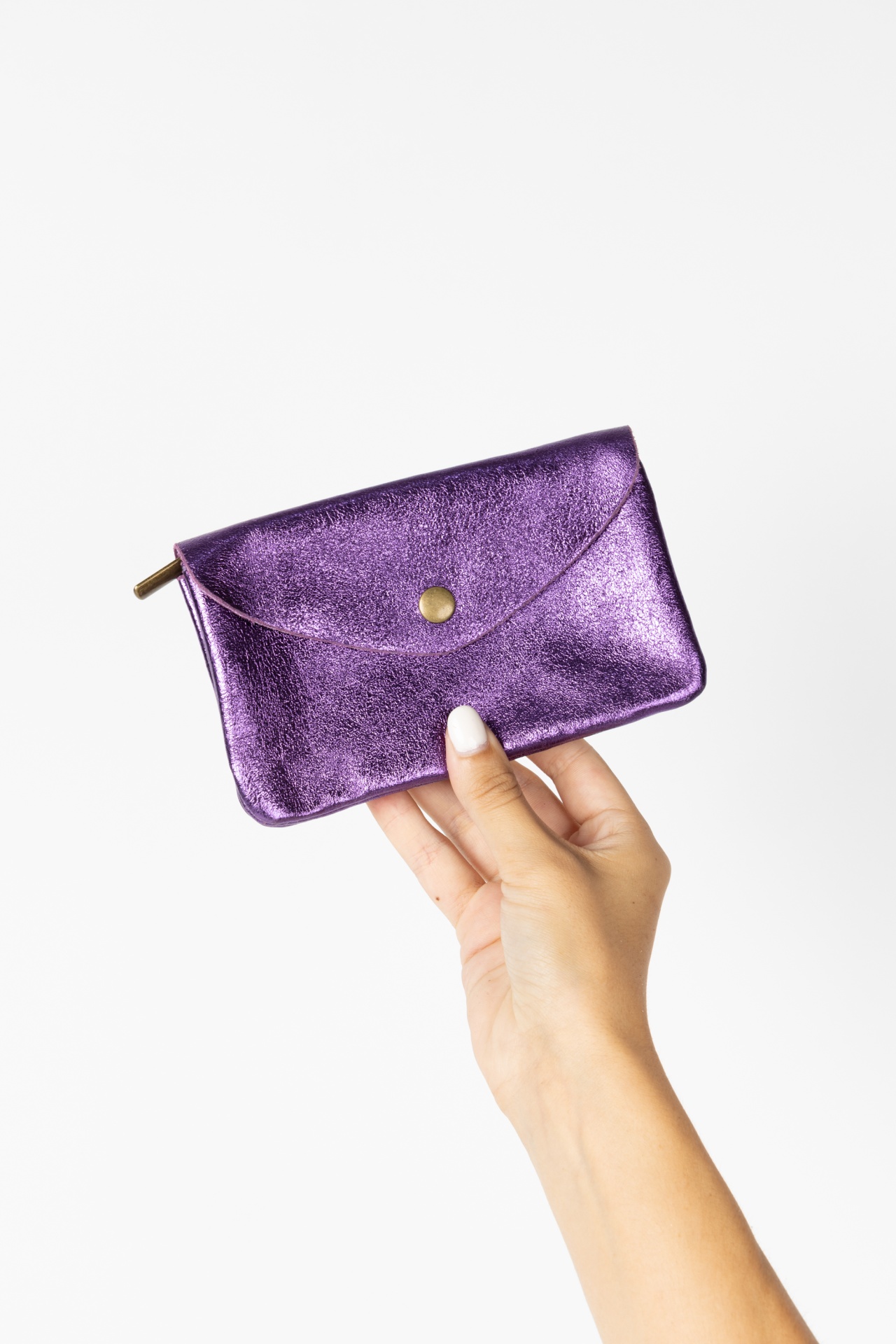 Carteira Grande - Roxa Brilhos