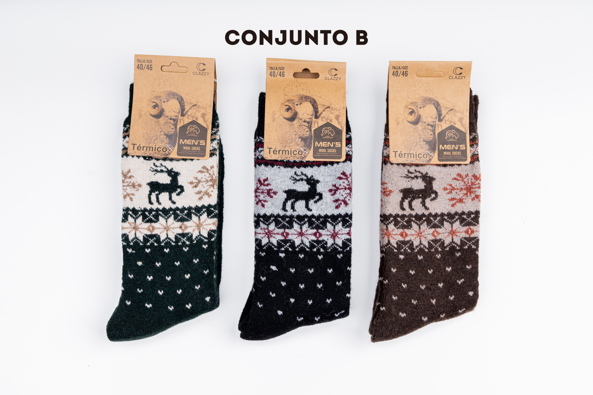 Meias de lã – Pack 3 Pares