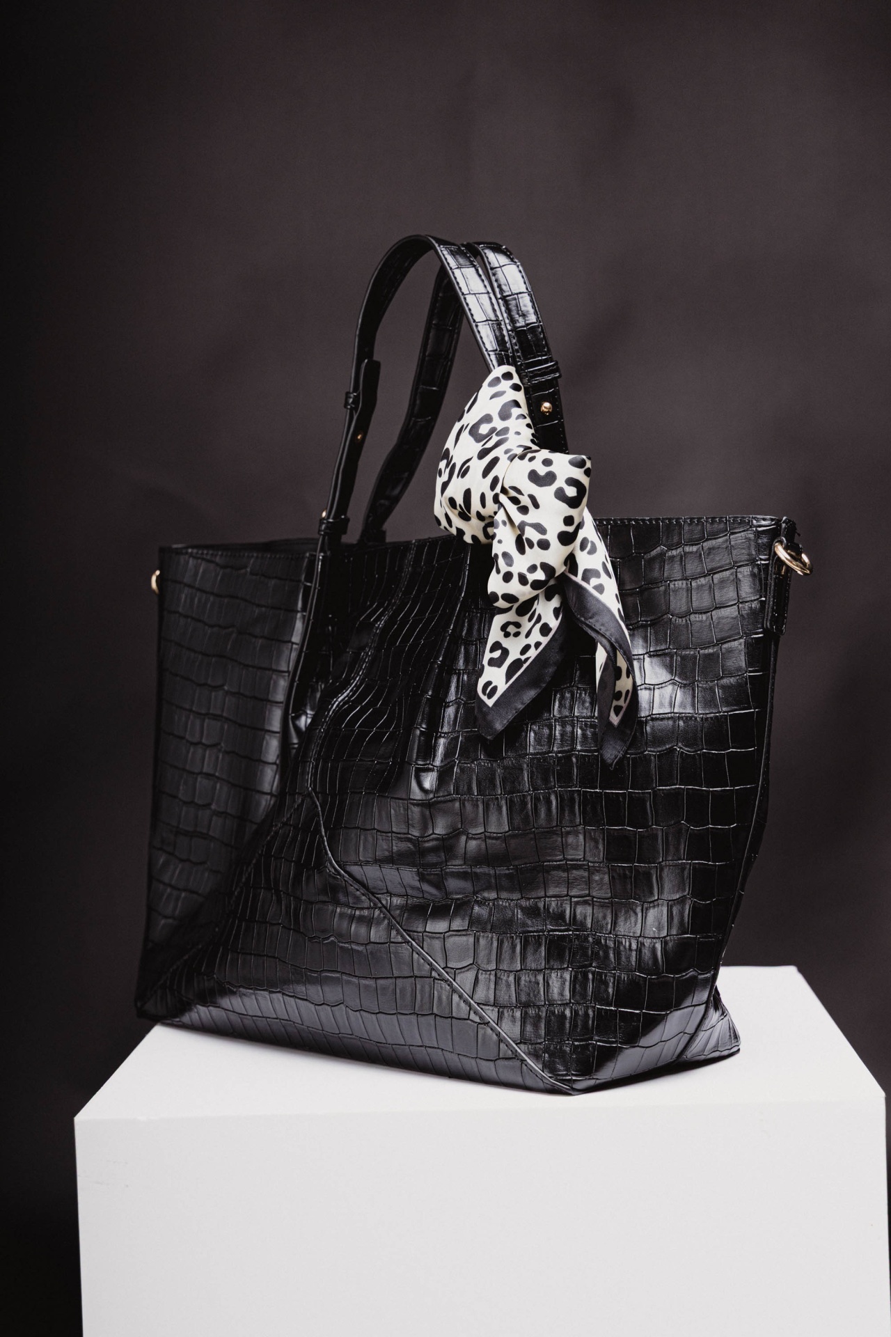 Mala shopper de pele