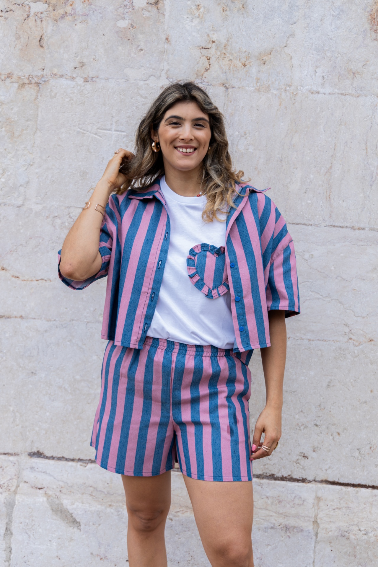 Tshirt - Azul/Rosa