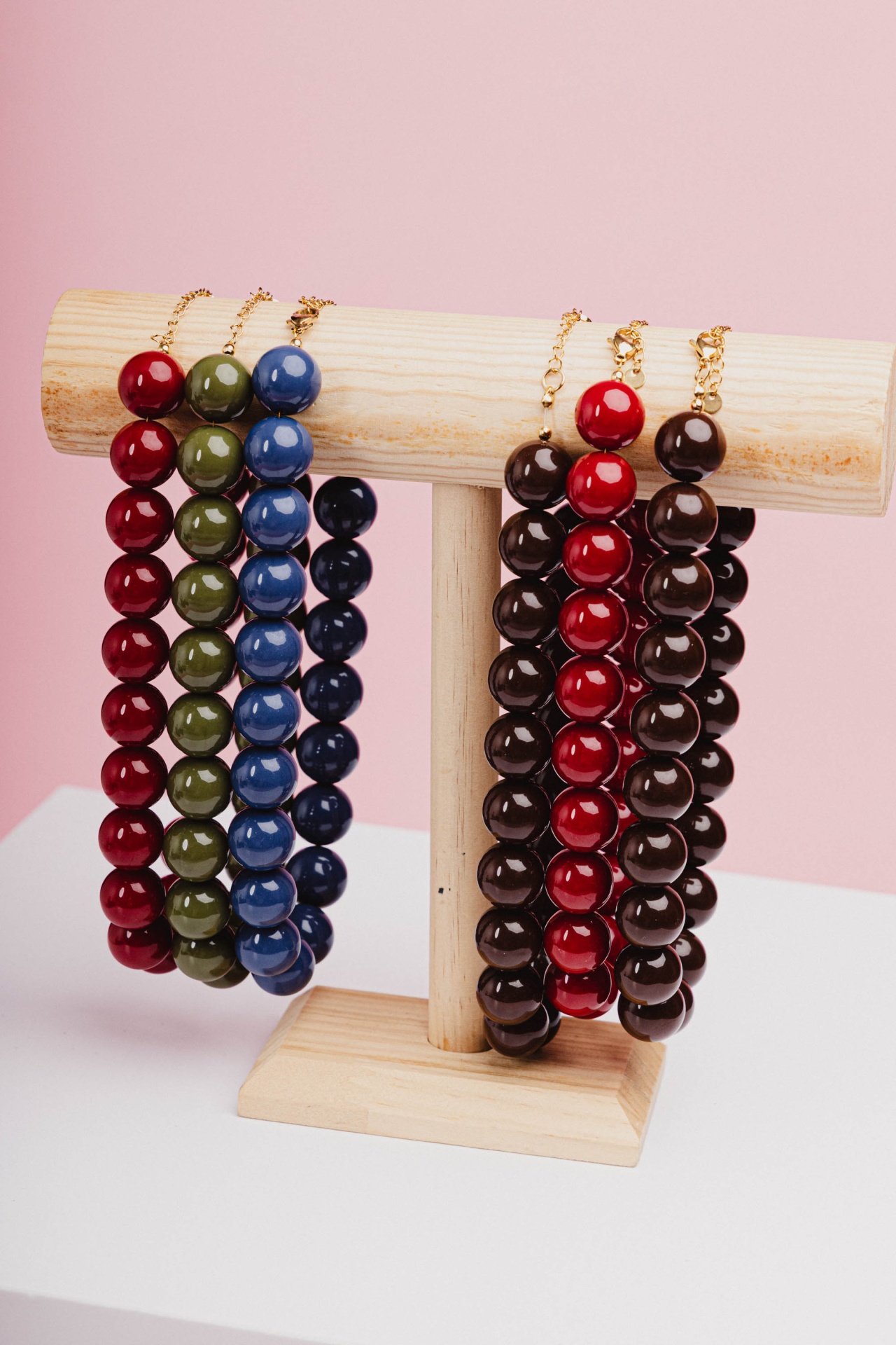 Colar curto de pérolas