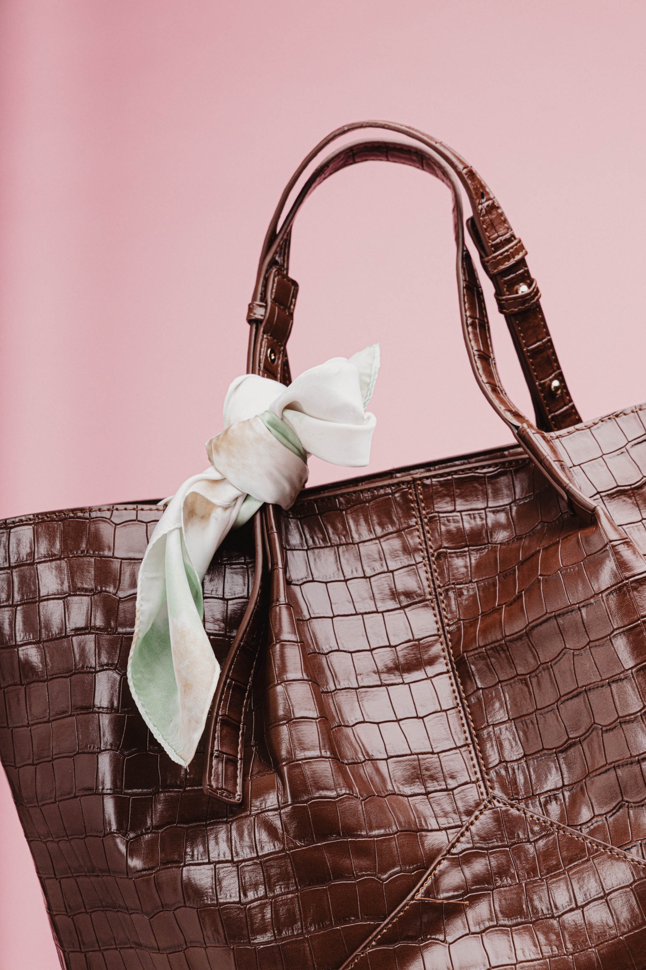 Mala shopper de pele