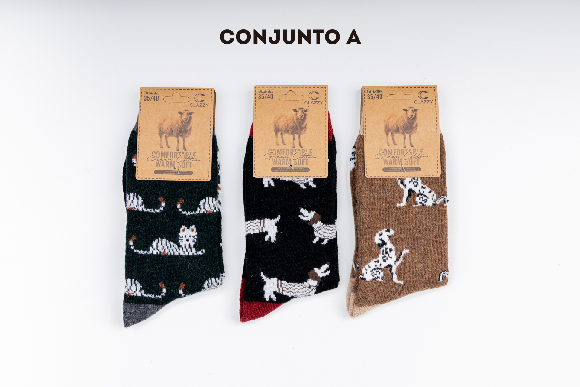 Meias de lã – Pack 3 Pares