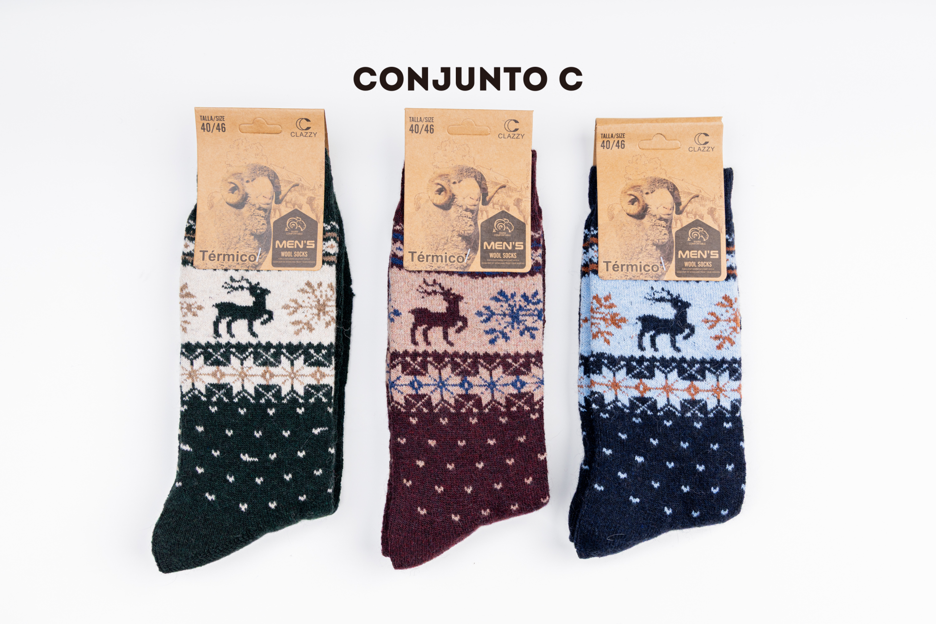 Meias de lã – Pack 3 Pares