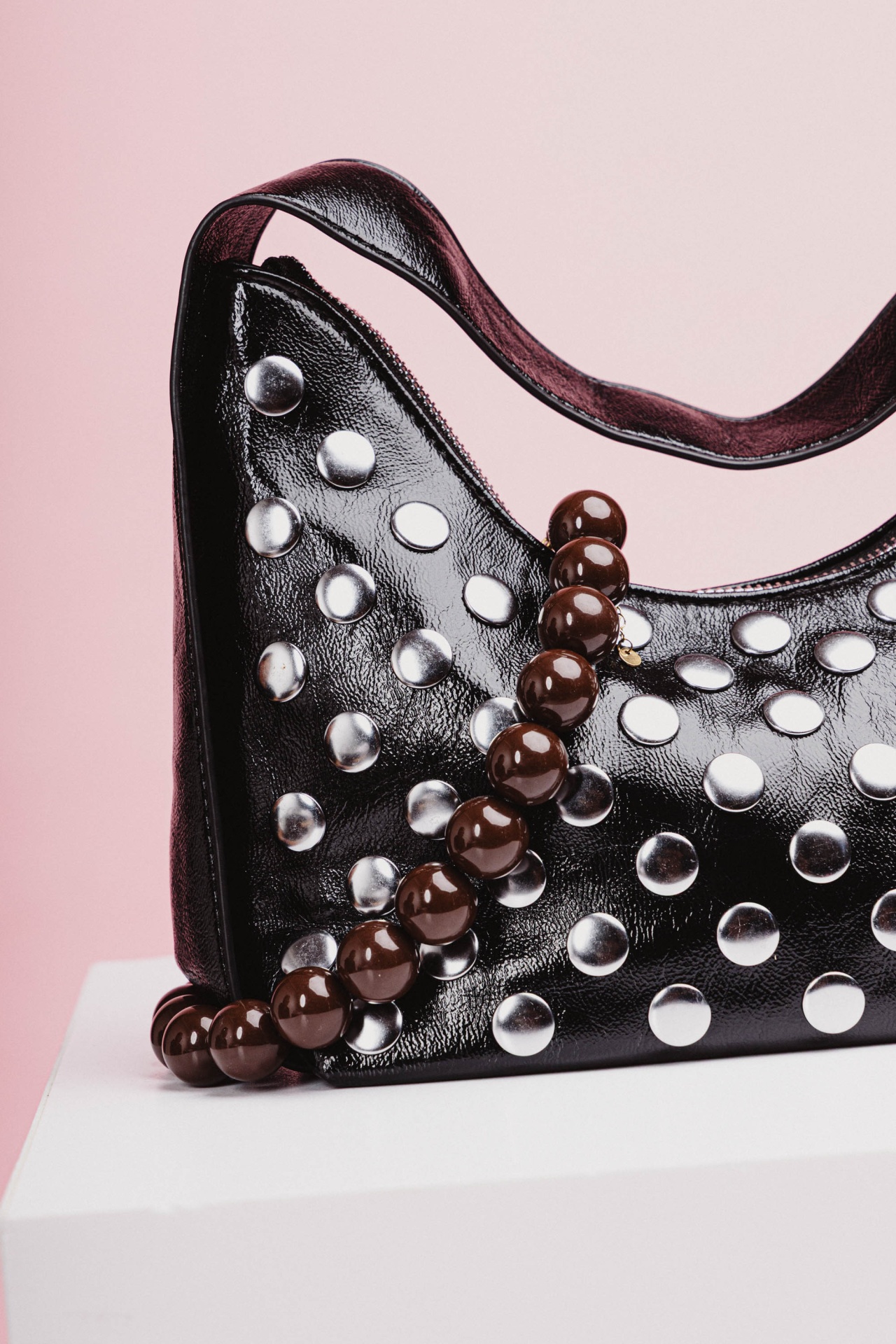 Colar curto de pérolas