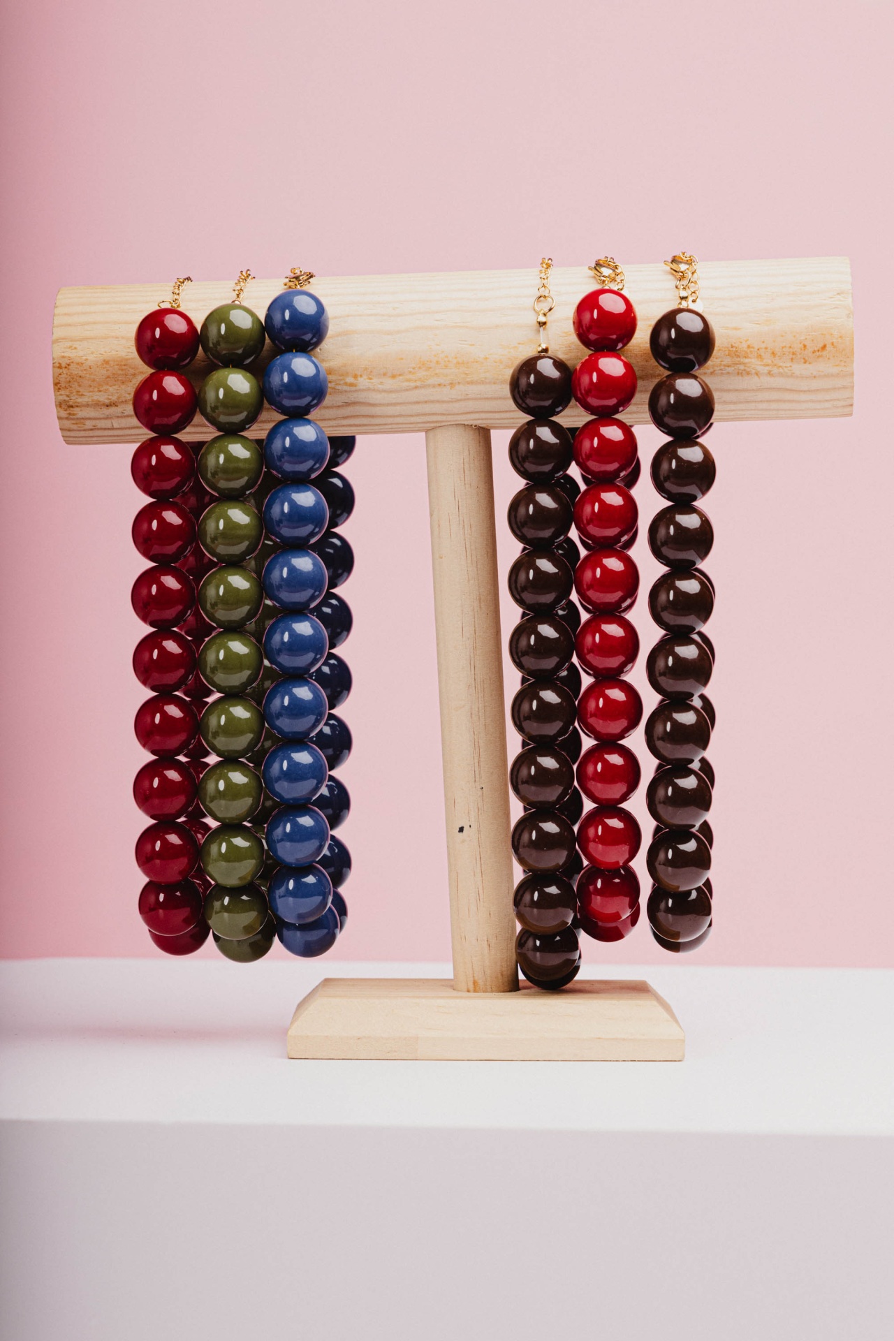 Colar curto de pérolas