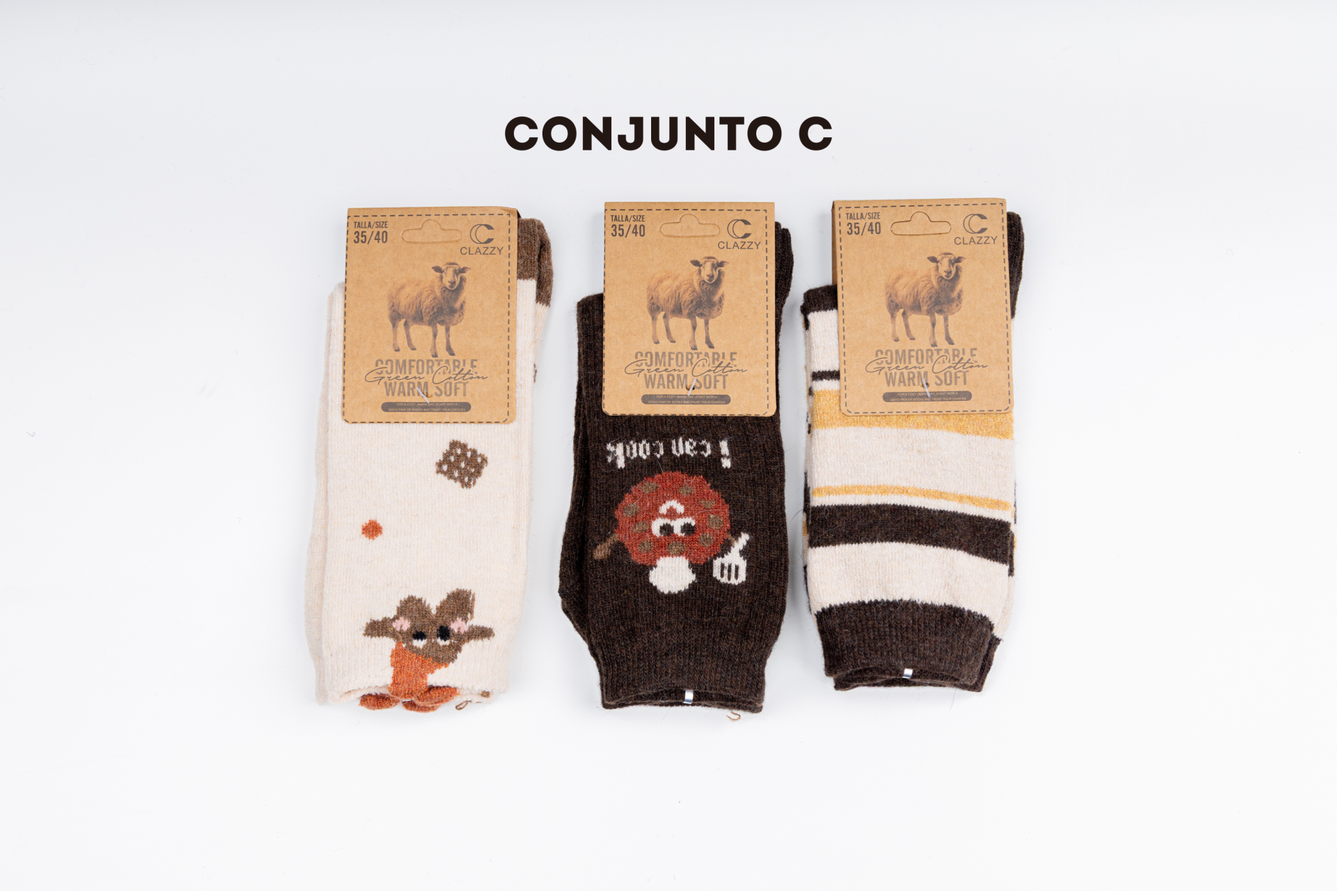 Meias de lã – Pack 3 Pares