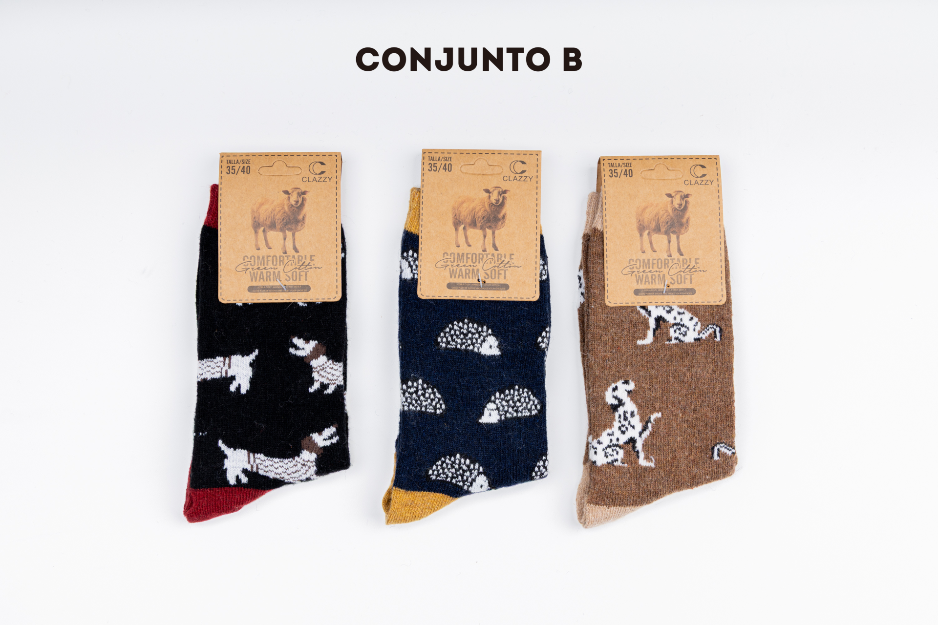 Meias de lã – Pack 3 Pares