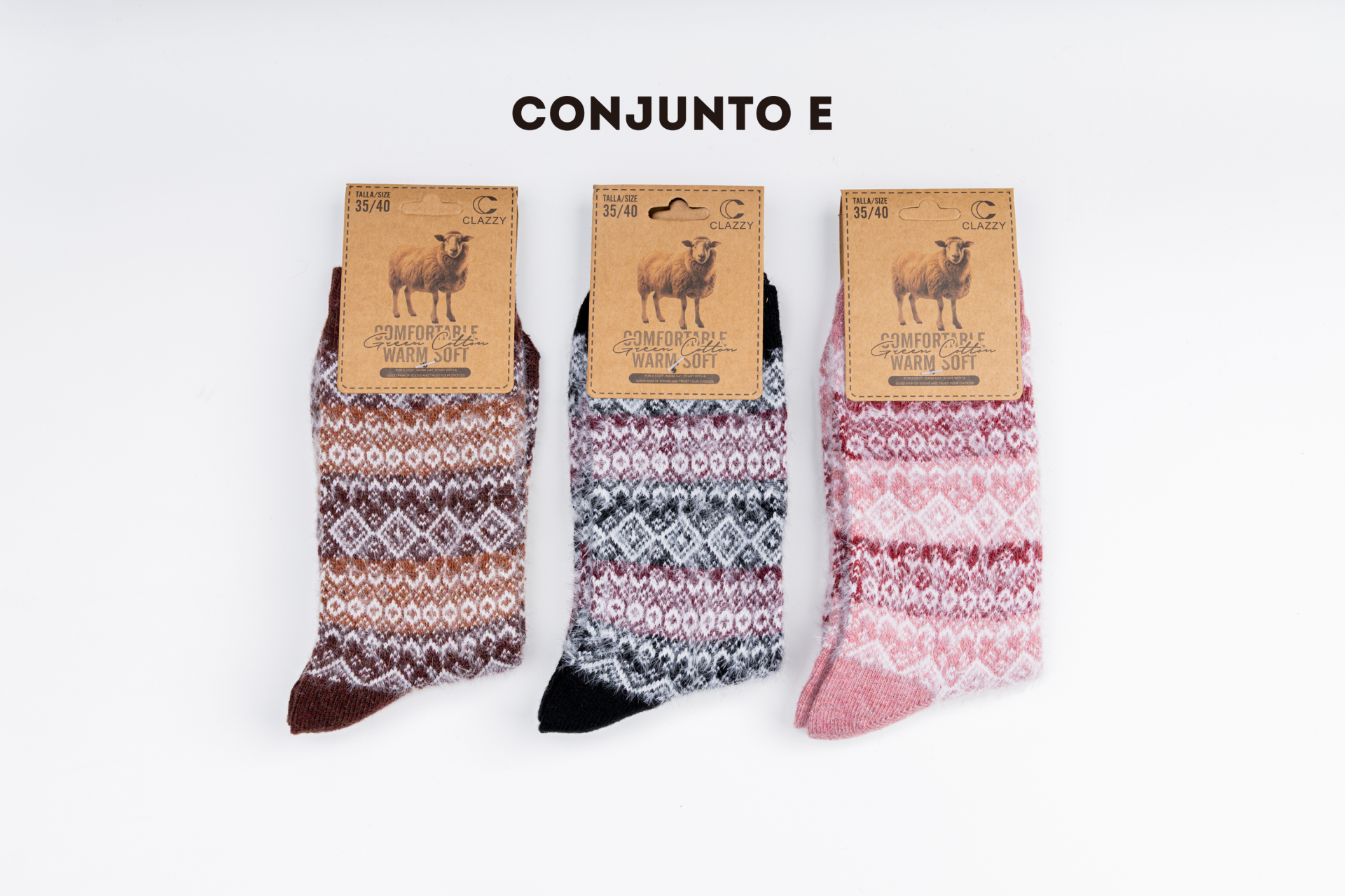 Meias de lã – Pack 3 Pares