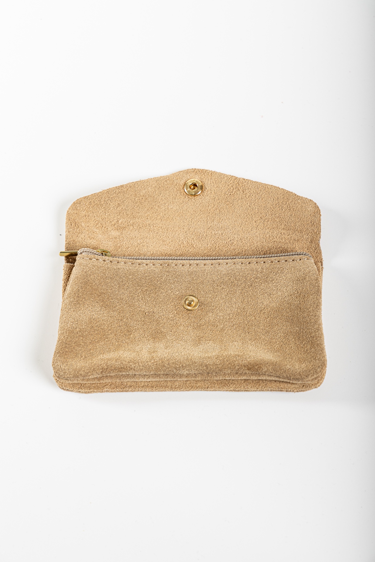 Carteira Grande - Camurça Bege