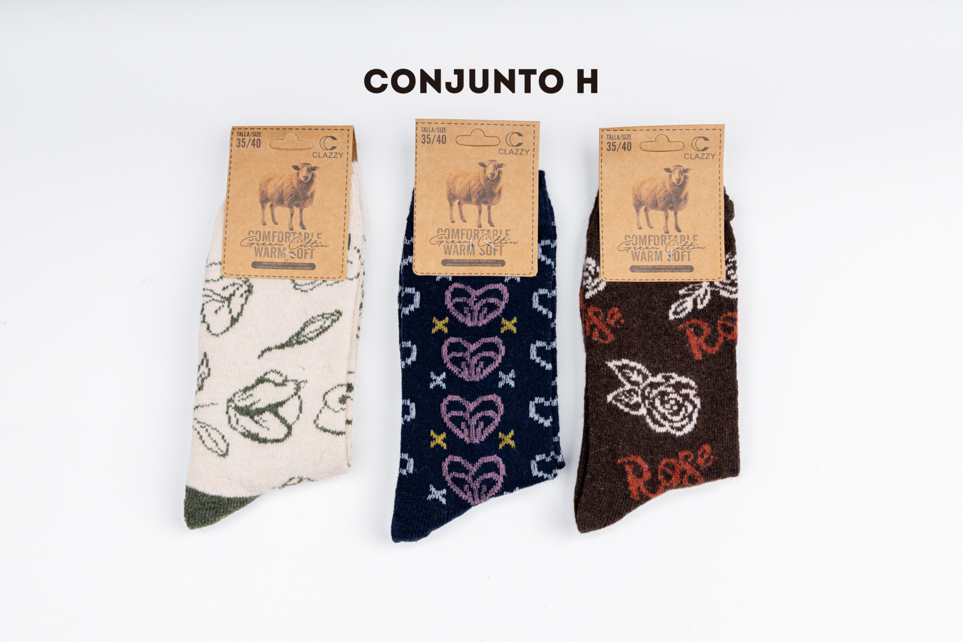 Meias de lã – Pack 3 Pares