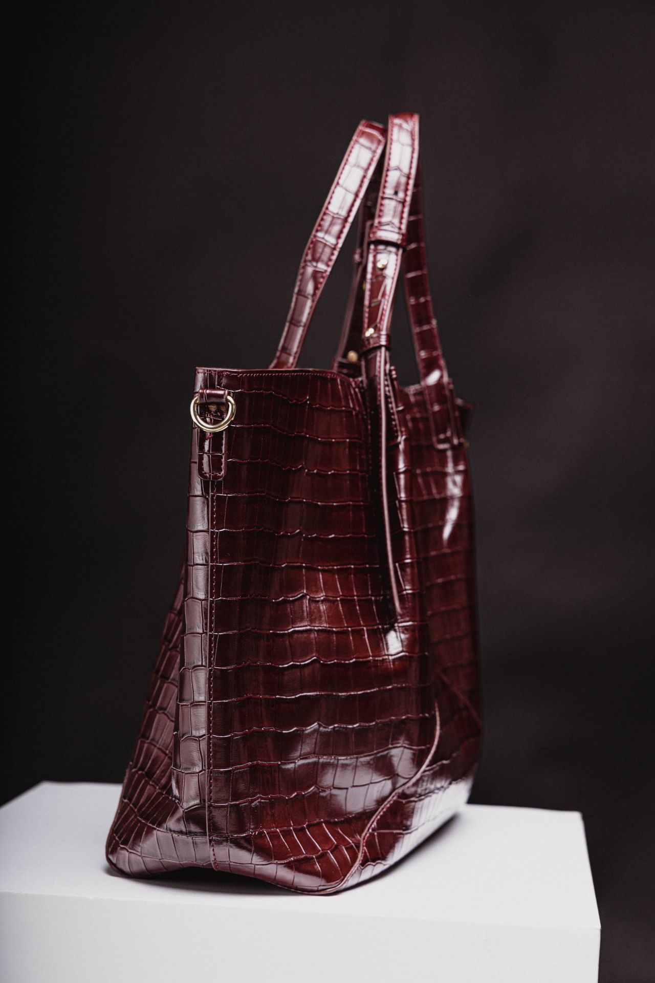 Mala shopper de pele