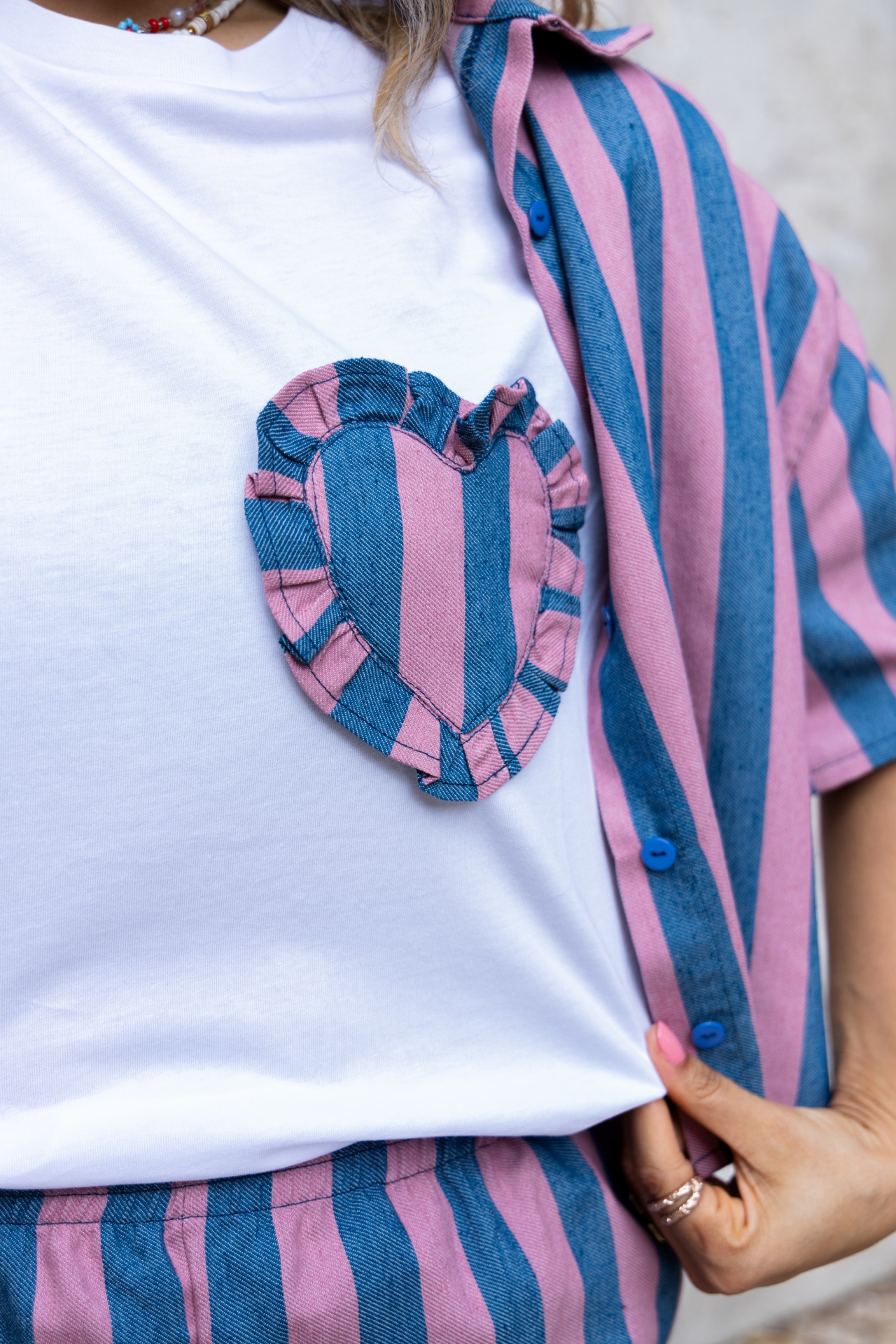 Tshirt - Azul/Rosa