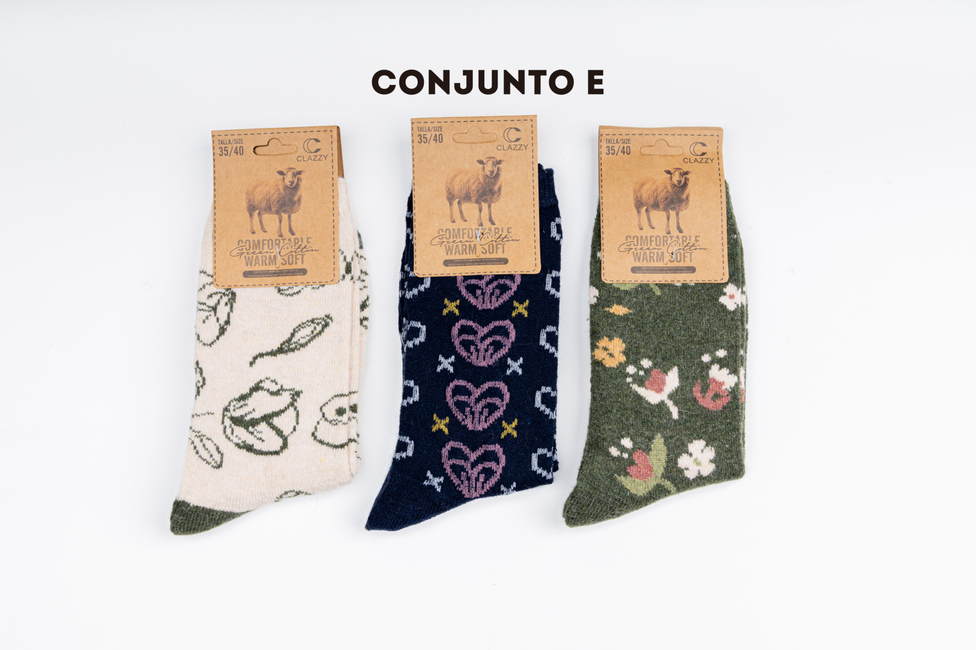 Meias de lã – Pack 3 Pares