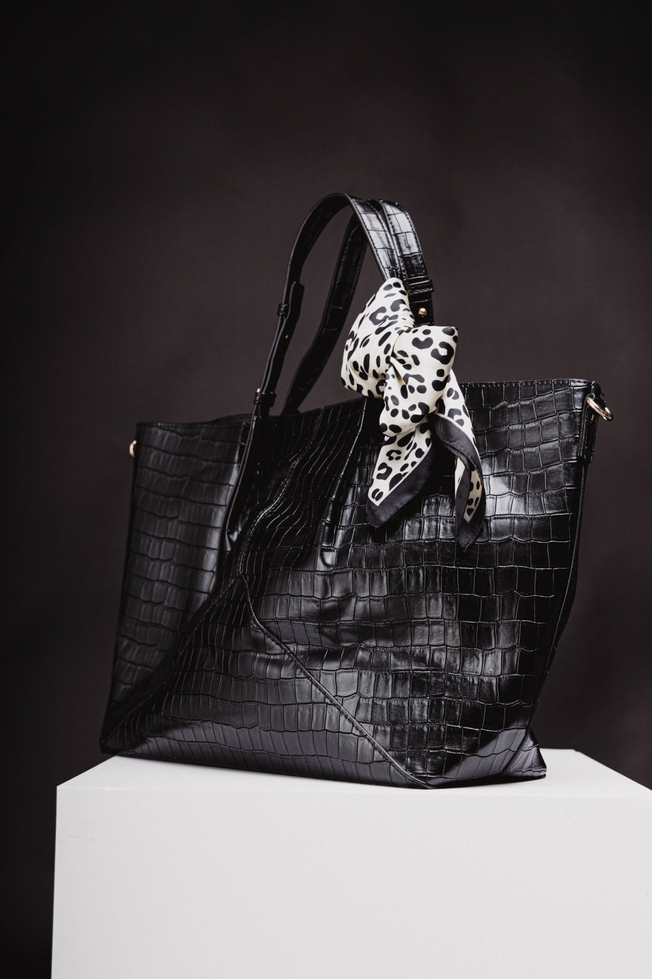 Mala shopper de pele