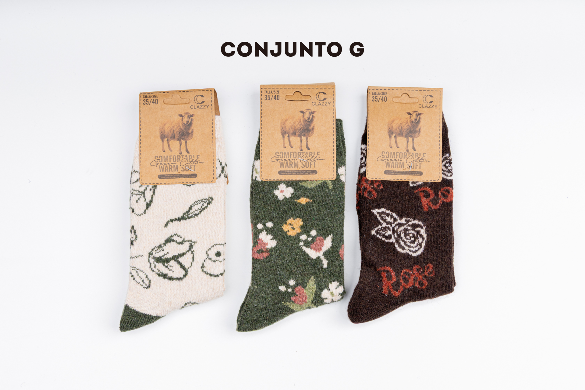 Meias de lã – Pack 3 Pares